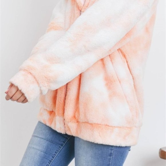 PEACH TIE DYE JACKET - Picture 6 of 6
